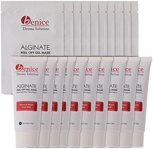 Alginate 10x Gel Peel Off Facial Mask 4.3oz and Mask Powder 0.7oz (Relieve )