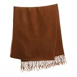 Solid ML Pashmina Scarf - Brown W28S46A