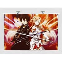 Home Decor Japanese Anime Wall Scroll Anime Poster Sword Art Online