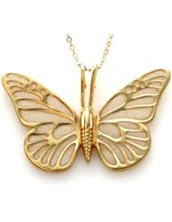 Exquisite Handmade Gold Butterfly Necklace