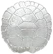 Clear Glass Turtle Shell Large Platter 13 1/2"x 13 1/4"