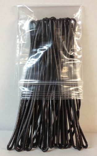 Black Plastic Luggage Tag Loops, 6 inch, 100/pk (aka Worm Loop)