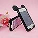 DECO FAIRY? Lovely Animal Black Ears Silicone TPU Bumper for iPhone 5 / 5S- Bear Ears/ Mouse Ears/ Cat Ears