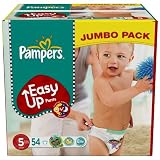Pampers Easy Up Size 5 (26-40 lbs/12-18 kg) Jumbo Pack of 54 Training Pants