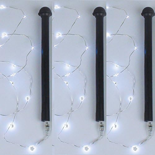 (Set/3) Light My Wine Bottle Mini Fairy String Lighting Stick Bright White