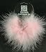 2 Candy Pink Marabou Feather Hair Tie Scrunchy Pony Tail Holders NEW!