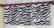 Funky Zebra Window Valance by JoJo Designs
