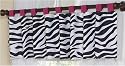 Funky Zebra Window Valance by JoJo Designs