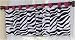 Funky Zebra Window Valance by JoJo Designs