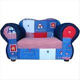 Fantasy Furniture Comfy Chair, Blue Cars