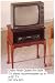 QUEEN ANNE STYLE TV STAND IN CHERRY FINISH