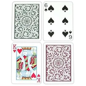  Copag Poker Size Regular Index 1546 Playing Cards (Green Burgundy Setup)