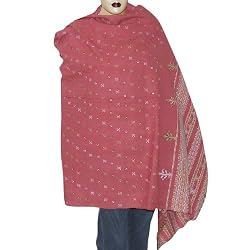 Embroidered Shawls Woolen Winter Accessory 80 x 40 inches (ktds523)