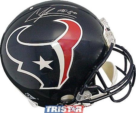 TRISTAR Andre Johnson Autographed Houston Texans Replica Full Size Helmet - Autographed NFL Helmets