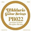 D'Addario Single Phosphor Bronze String - .022