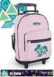 Tri Delta Dolphin Design Rolling Backpack PINK Tri Delta - Wheeled Travel or School Bags with Wheels - Best Quality