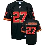 Larry Johnson #27 Kansas City Chiefs NFL 2007 Black Youth Replica Jersey
