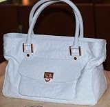 New White Leather Chopard Bag