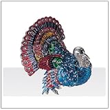 Jewelry Trinket Box with Crystal - Turkey Design