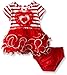 Appliqued Knit Tutu Dress and Panty Set