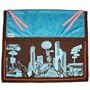 Woobee Graphic Weatherproof Blanket with Chocolate Backing
