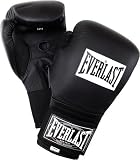 CLOSEOUT EVERLAST VELCRO TRAINING GLOVES 14 OZ BK