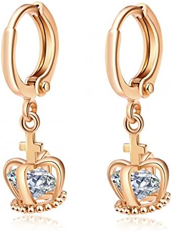 European And American Fashion Crown Diamond Earrings Commodity Gucci