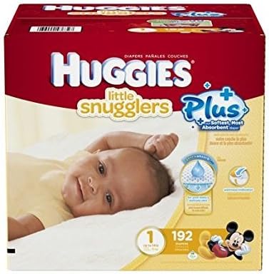 Huggies Little Snugglers Plus Diapers Size 1, 192ct by Little Snugglers