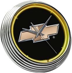 Chevrolet Bowtie Neon Clock