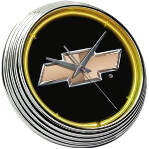 Chevrolet-Bowtie-Neon-Clock