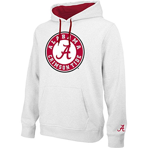Alabama Crimson Tide Twill Hooded Sweatshirt Icon White