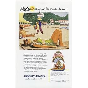 1951 Vintage Ad American Airlines, Inc. - Mexico Vacation Package