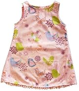 Jen Jen Pink Bird Pom Pom Dress