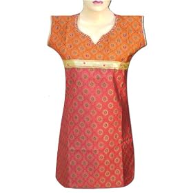 Buy Handmade Designer Ladies Silk Sateen Top, Ladies Top (Free Shipping) LLtop0145 by Royal Kraft
