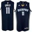 adidas Memphis Grizzlies #11 Michael Conley Navy Blue Road Swingman Basketball Jersey