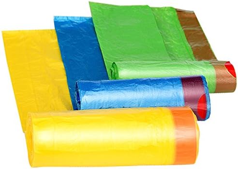 High Life Drawstring Trash Bag,cleaning Bag for Perfect for Room, Hospital, Kitchen, Office and More(6*18=108pcs,random Color) (45cm*50cm(18" *20 "))