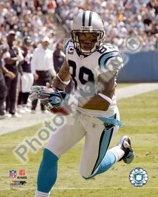 Steve Smith Panthers Running with Ball 8x10 Photo