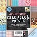 Adhesive Back Printed Paper Mat Stack 6x6, 60/Pad: Assorted