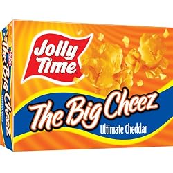 Jolly Time The Big Cheez Ultimate Cheddar Cheese Microwave Popcorn, 3-Count Boxes (Pack of 12)
