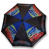 Disney Pixar Cars Boy's Lightening Mcqueen Umbrella with 3D Handle
