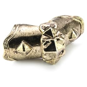Low Luv by Erin Wasson Gold Plated Armor Knuckle Ring Size 7