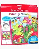 Faber-Castell Paint By Number Fairy Garden With Watercolor Eco Pencils