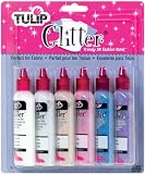Tulip 3d Fashion Paint 1-1/4 Ounces 6/pkg-glitter