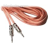 HOSA SPEAKER CABLE, CLEAR INSULATION, 12AWG x2, 20 ft. Uses Jumbo-shell 1/4 Plugs.