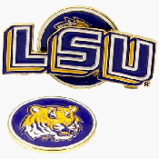 Louisiana State Fightin' Tigers Hat Clip Golf Ball Marker