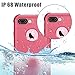 iPhone 7 Plus Waterproof Case, Merit Shield Series Shockproof Dirt-proof Protective cover, Snow-proof Underwater IP68 Waterproof Case for iPhone 7 Plus (Pink)