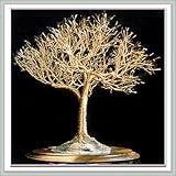 IMAGE OF Wire Bonsai Tree Sculpture | Golden Elm