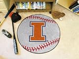 Illinois Fighting Illini Baseballl Floor Rug Mat