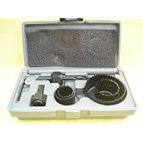 NEW 13 pc Hole Saw Set w Case Drill or Press 3 8 Mandrel by 