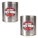 Detroit Pistons NBA 2pc Stainless Steel Can Holder Set - Primary Logo by Great American Products